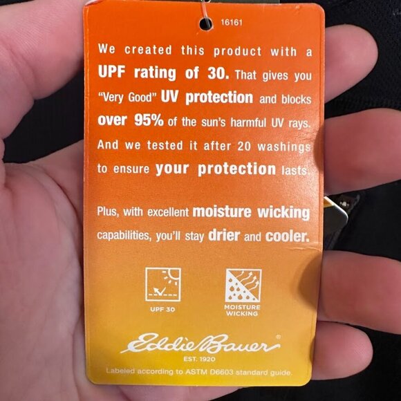 NWT Eddie Bauer Breathable Mesh 1/4 Zip Shirt in Black - Size XXL - Picture 7 of 13